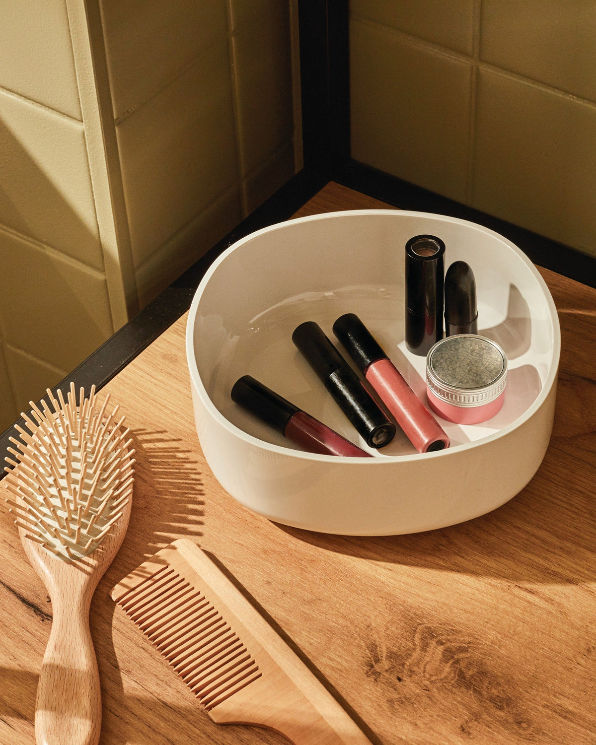 Alessi Birillo contenitore da bagno bianco