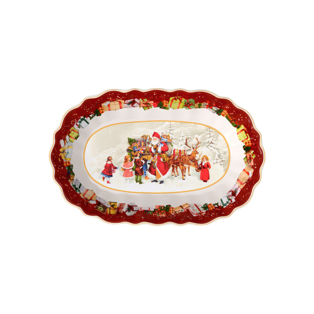 Villeroy & Boch Toy’s Fantasy Ciotola grande ovale babbo Natale e bambini