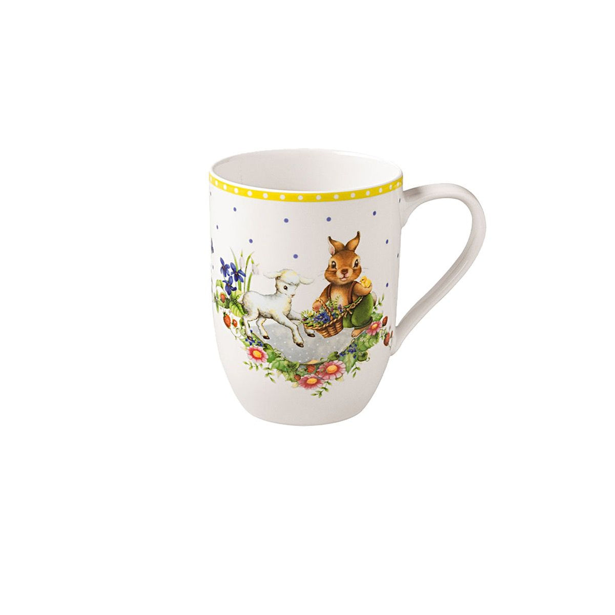 Villeroy&Boch Spring Awakening Tazza con manico coniglio e agnello