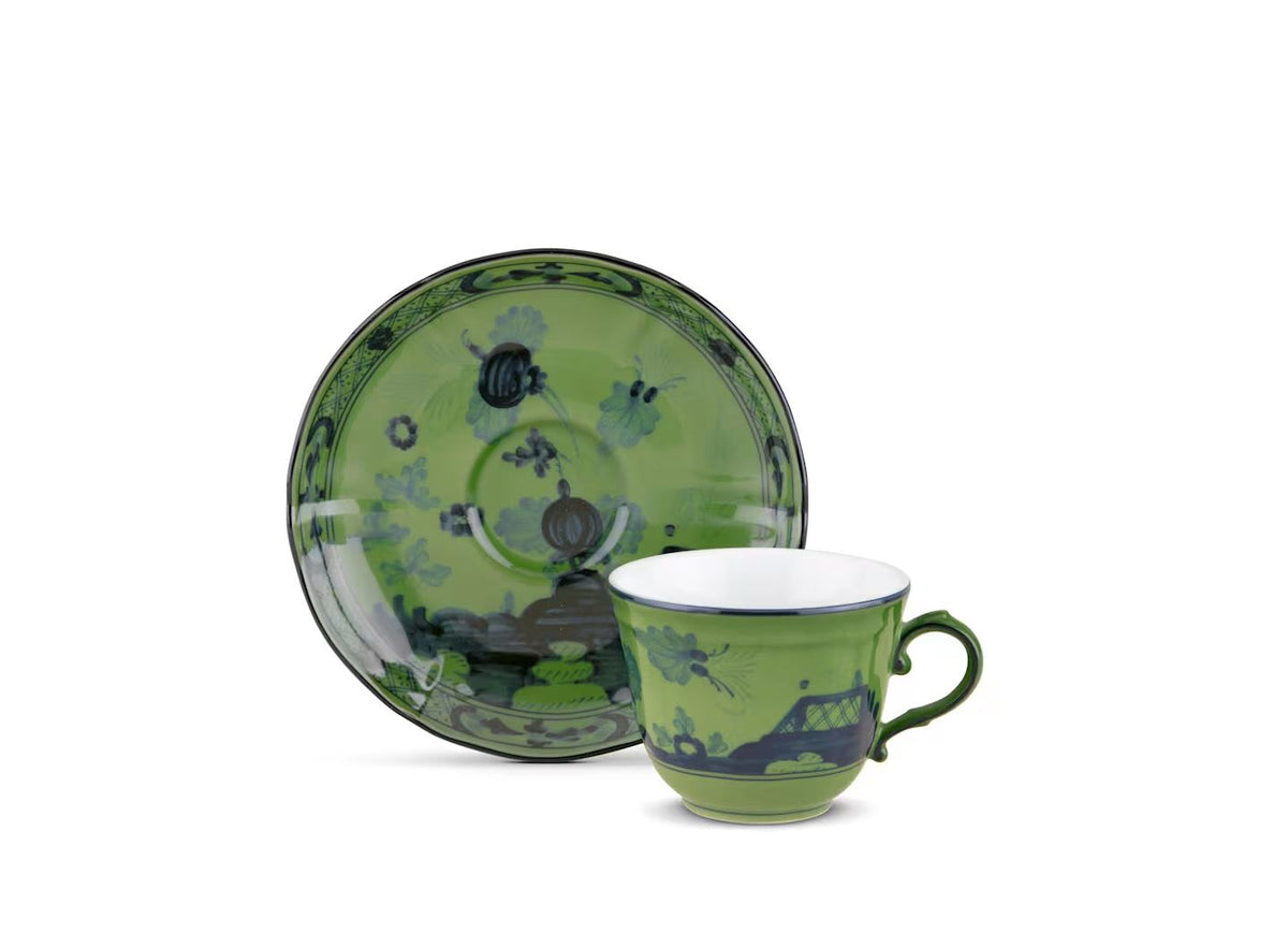 GinoriOriente Italiano Malachite tazza caffè con piattino