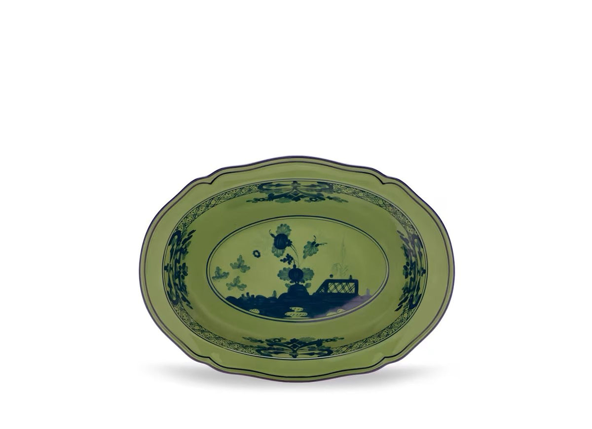 Ginori Oriente Italiano Malachite calotta ovale