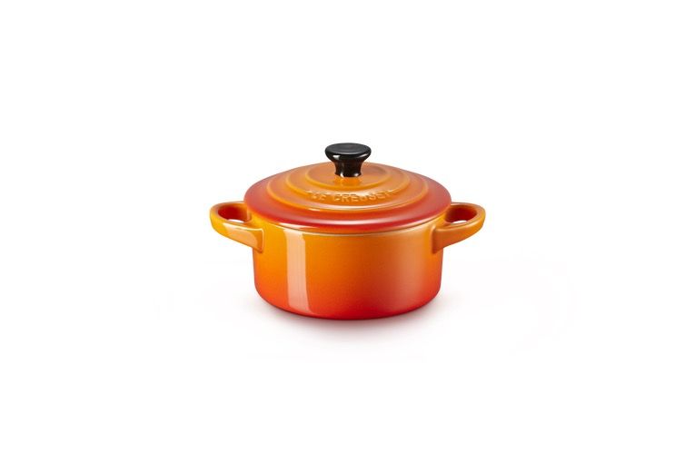 Le Creuset Mini Cocotte Gres Rotonda CM 10 - Arancio