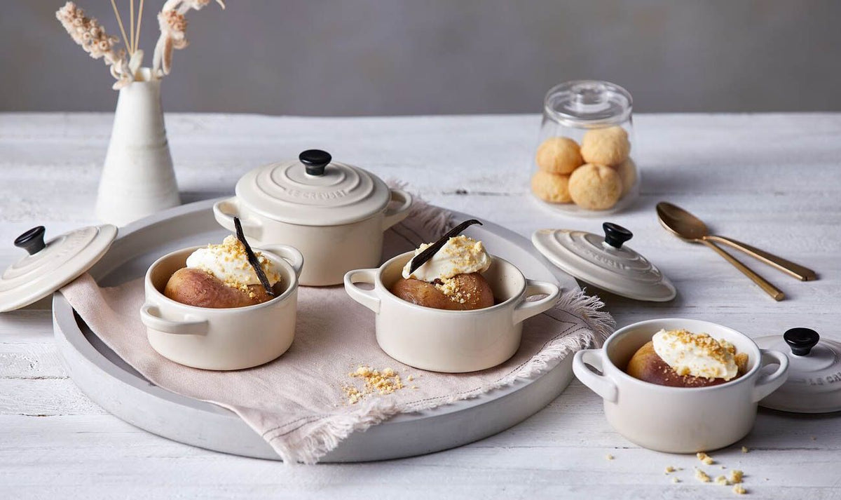 Le Creuset Mini Cocotte Gres Rotonda CM 10 - Meringue