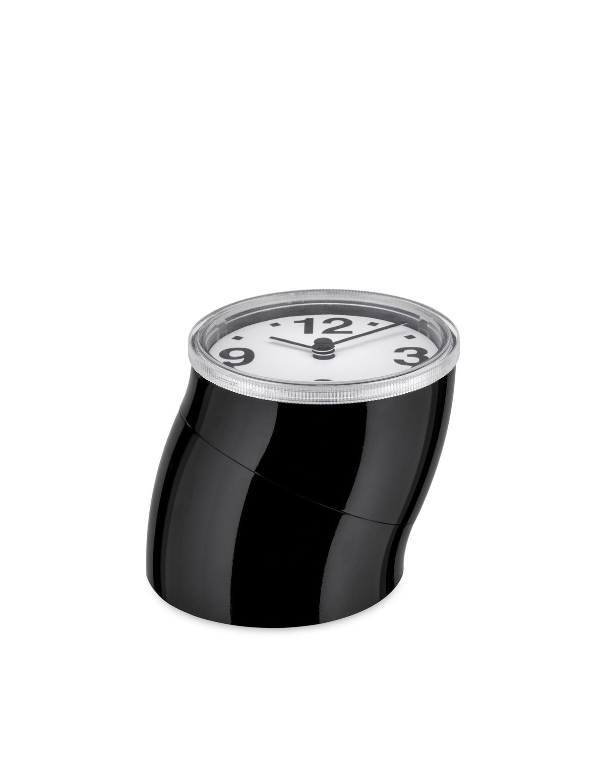 Alessi Cronotime orologio da tavolo nero