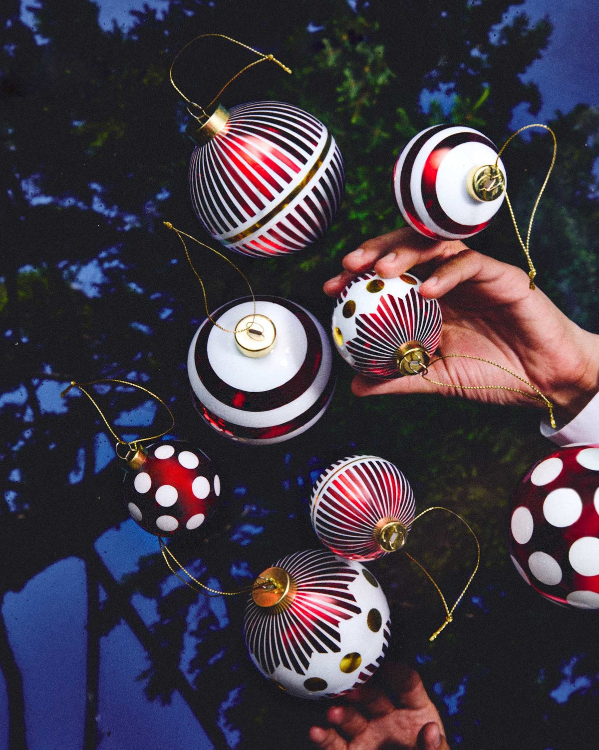 Alessi Delight set 2 palle di Natale