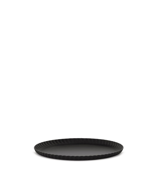 Alessi Pleats vassoio rotondo nero