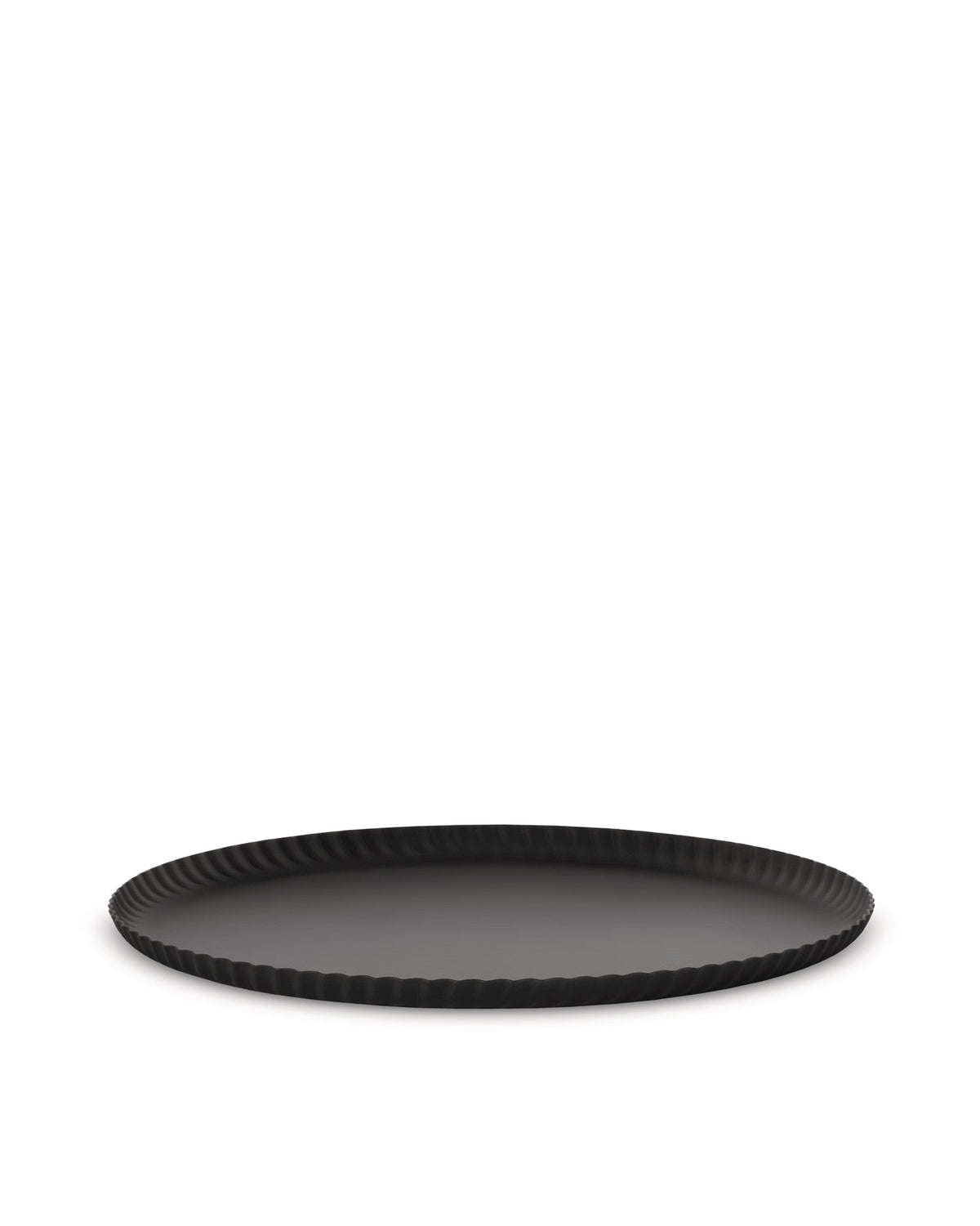 Alessi Pleats vassoio rotondo nero