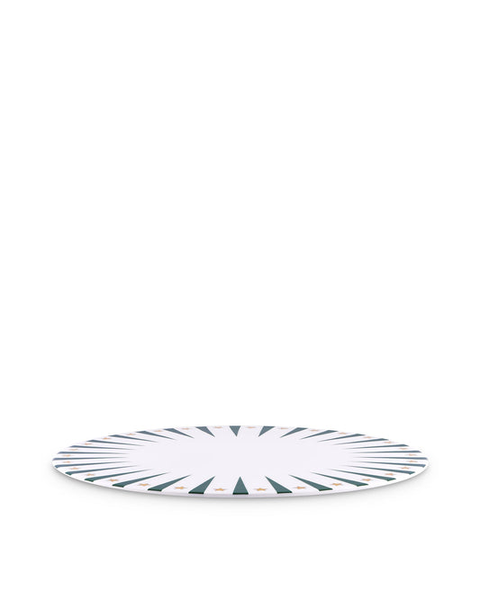 Alessi Delight piatto per panettone verde