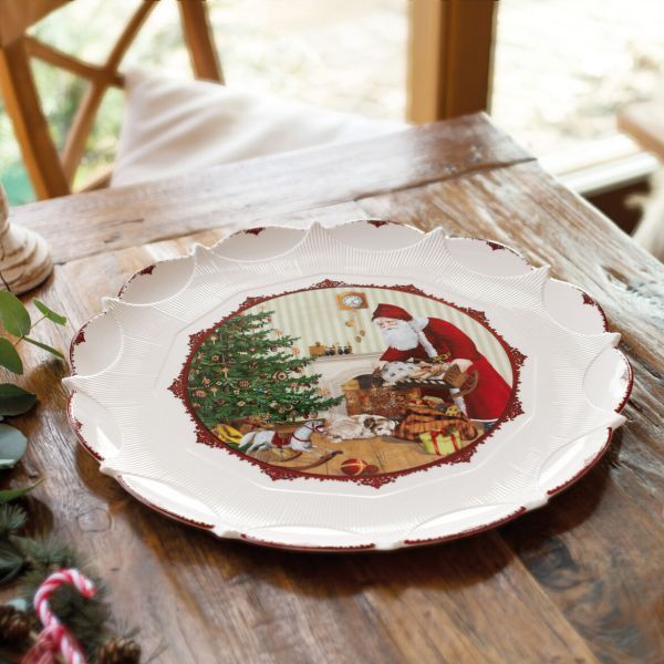Villeroy & Boch Toy’s Fantasy Piatto pasticcieria grande babbo Natale con regali