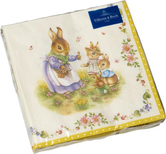 Villeroy & Boch EASTER ACCESSOIRES Tovaglioli famiglia di conigli 20 pz