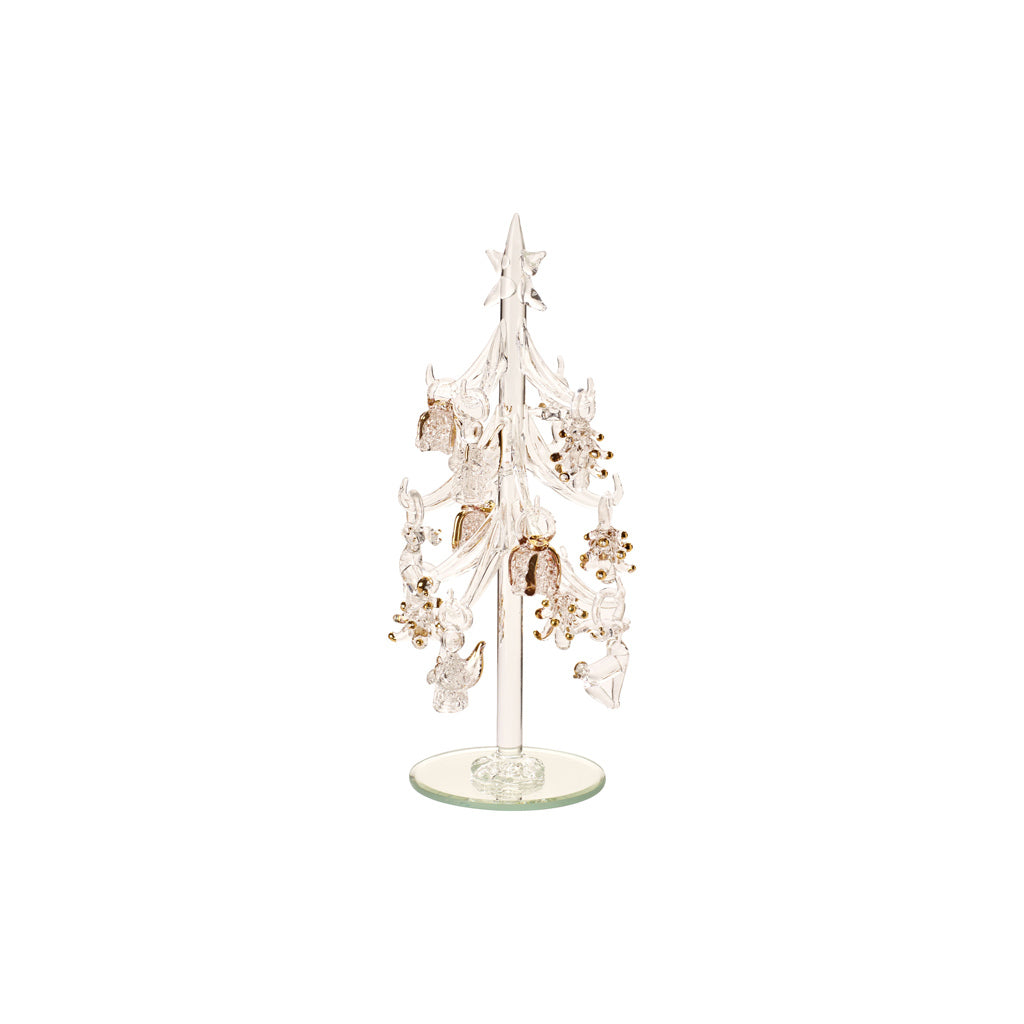 Villeroy & Boch Winter Collage Albero di vetro con ornamenti