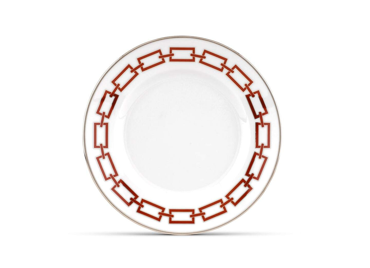 Catene scarlatto piatto dessert