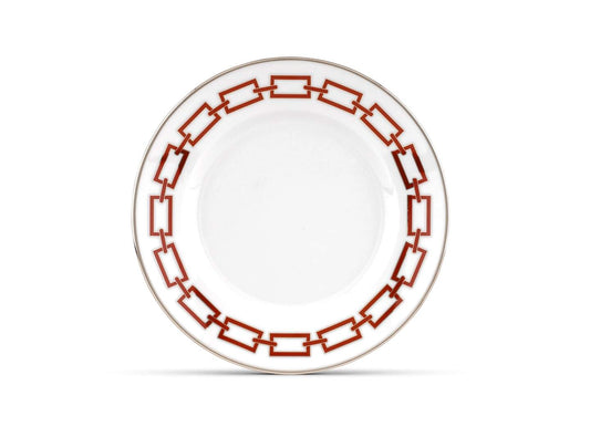 Catene scarlatto piatto dessert