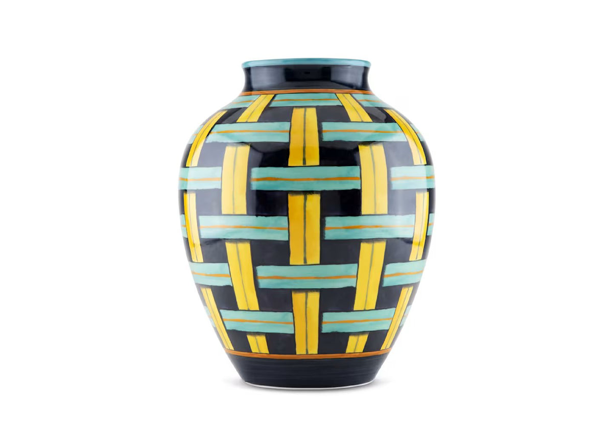 Arte di Gio Ponti vaso ad orcino Stuoia 1923