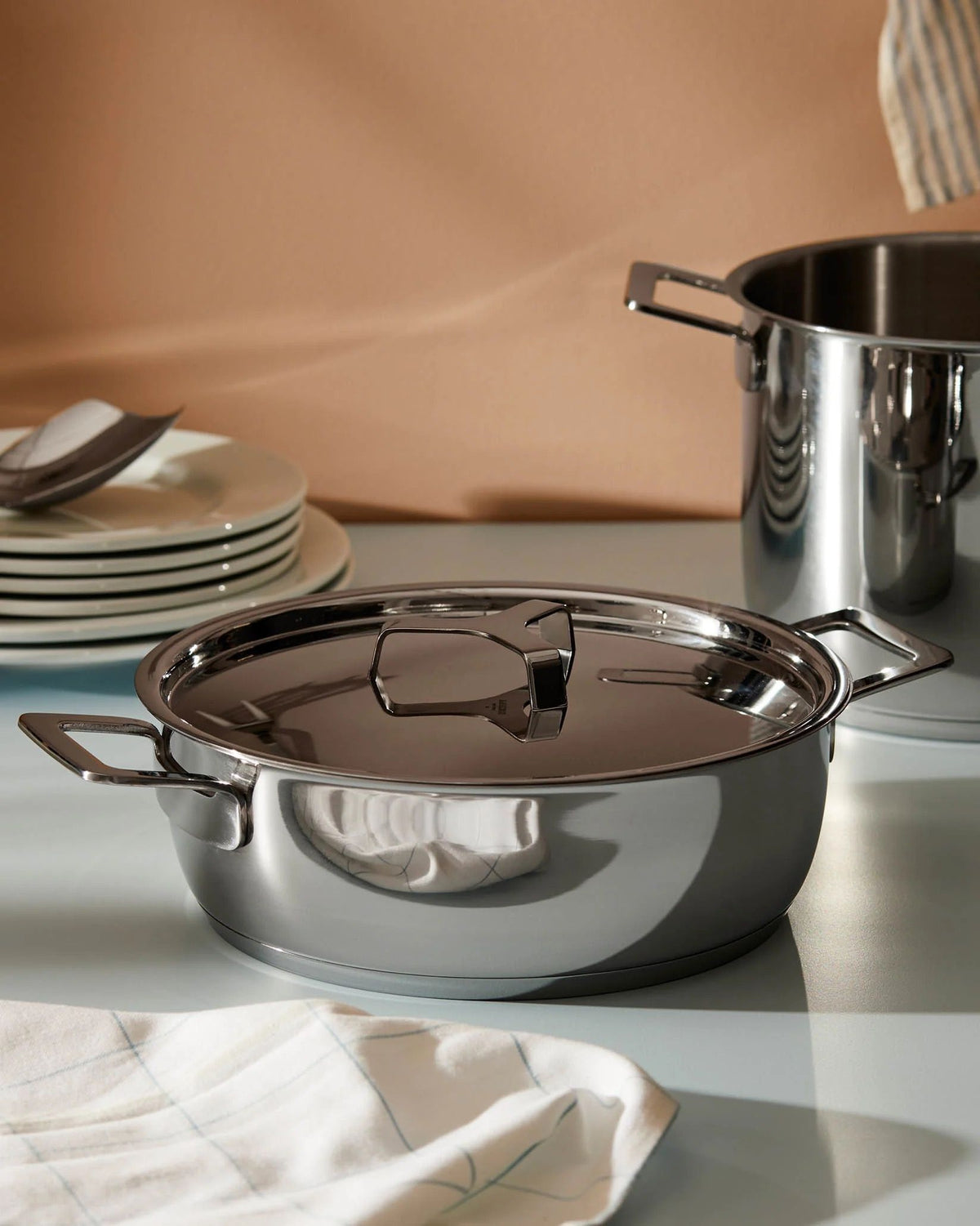 Alessi Pots&Pans casseruola bassa c/coperchio