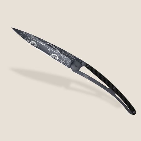Deejo coltello serramanico con decoro auto