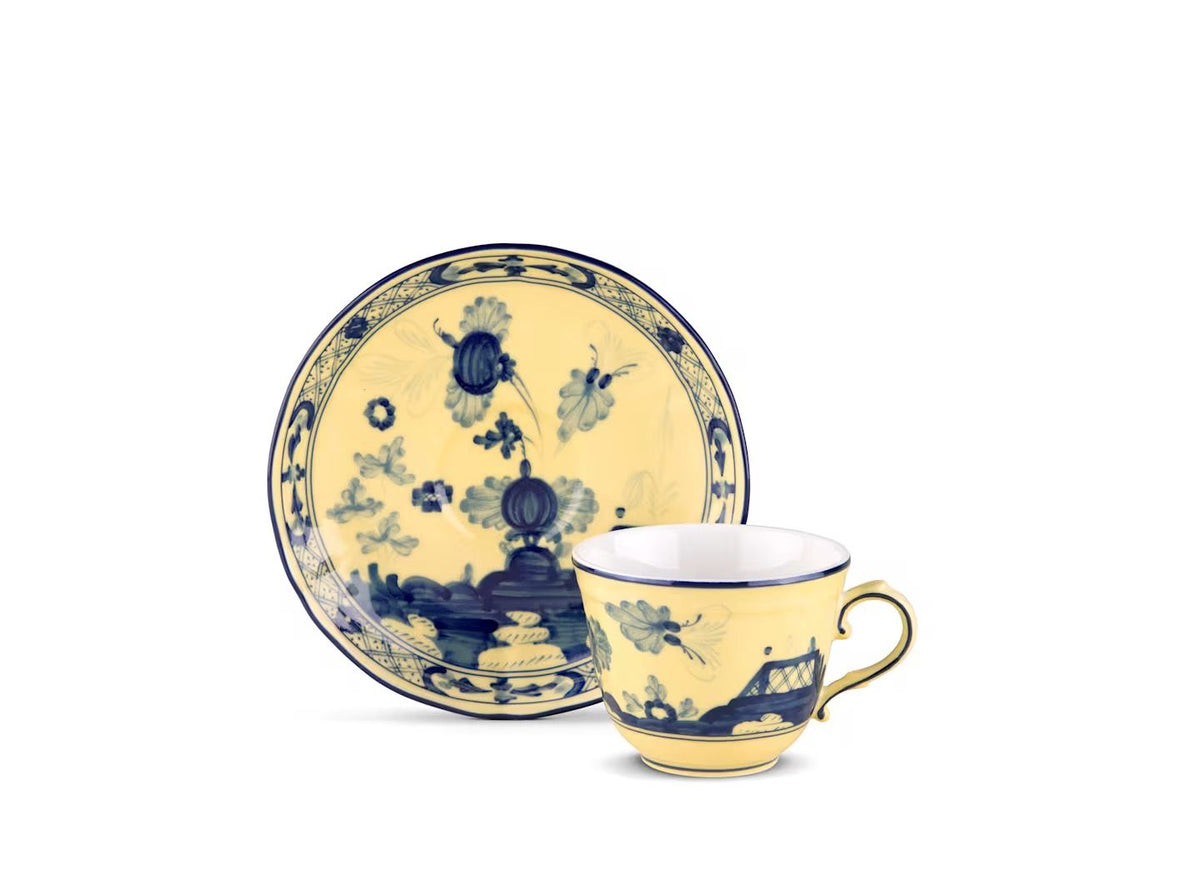 Ginori Oriente Italiano Citrino tazza caffè con piattino