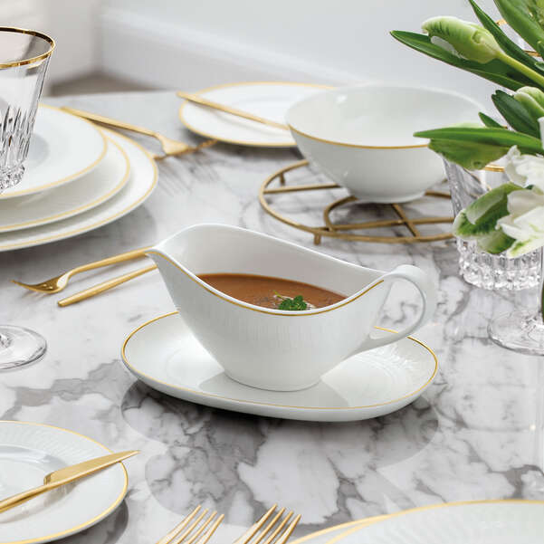 Villeroy&Boch Chateau Septfontaines salsiera con piatto set 2 pz