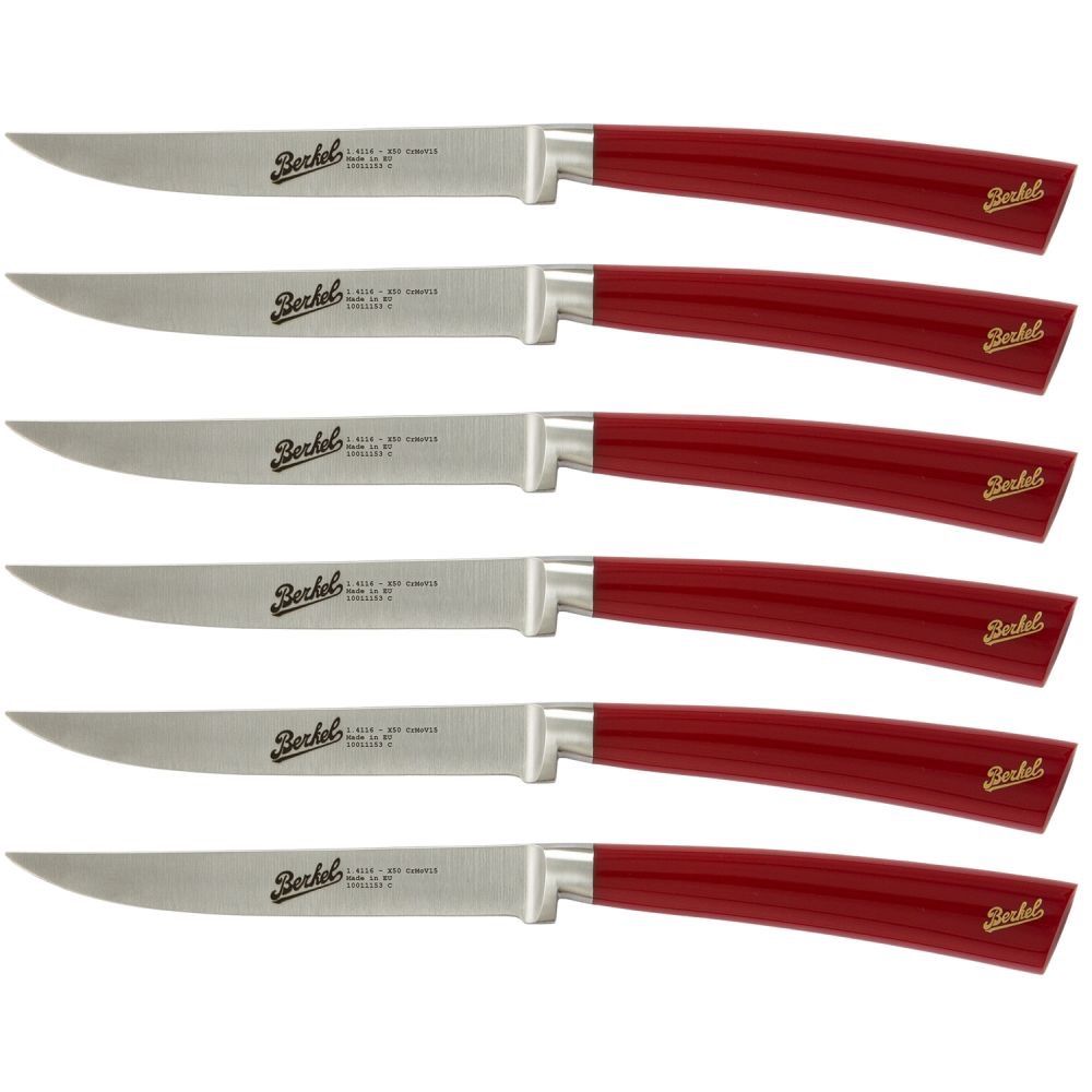 Berkel Elegance Red set 6 coltelli da bistecca