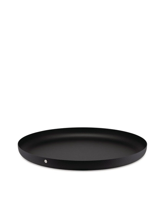 Alessi JM14 vassoio tondo nero