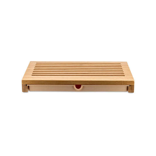 Alessi Sbriciola tagliere in bambu con raccoglitore