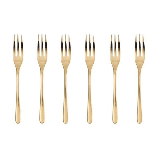Sambonet Taste PVD Gold set 6 forchettine dolce