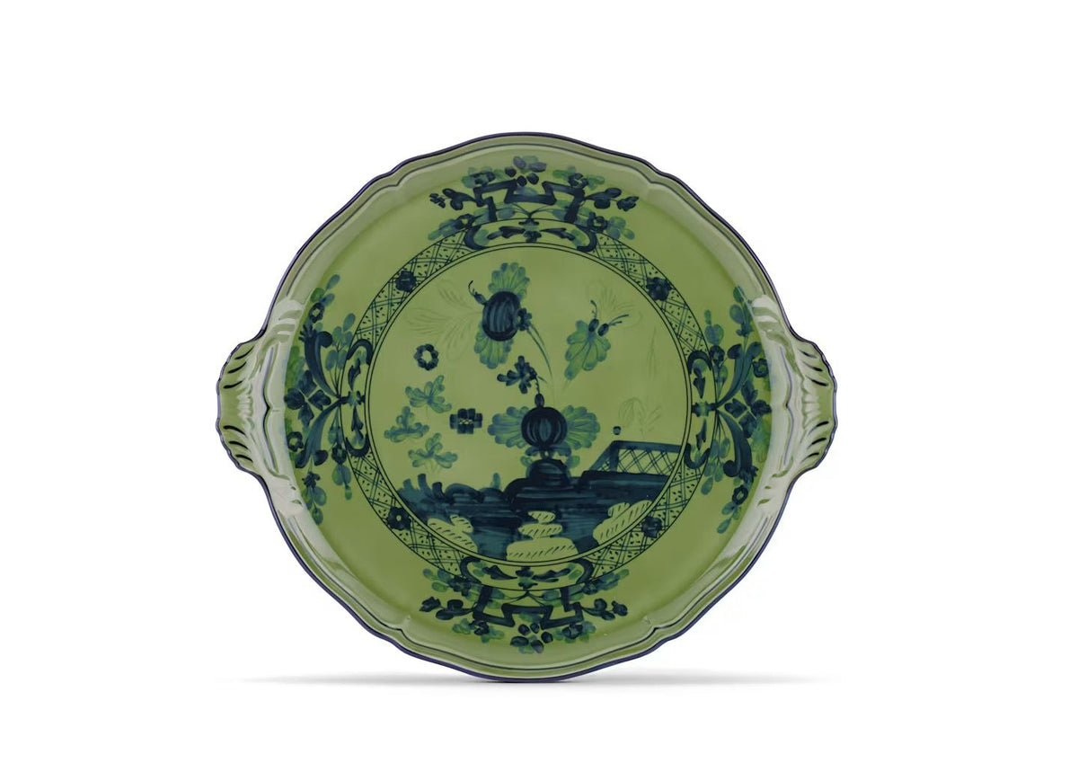Ginori Oriente Italiano Malachite piatto torta