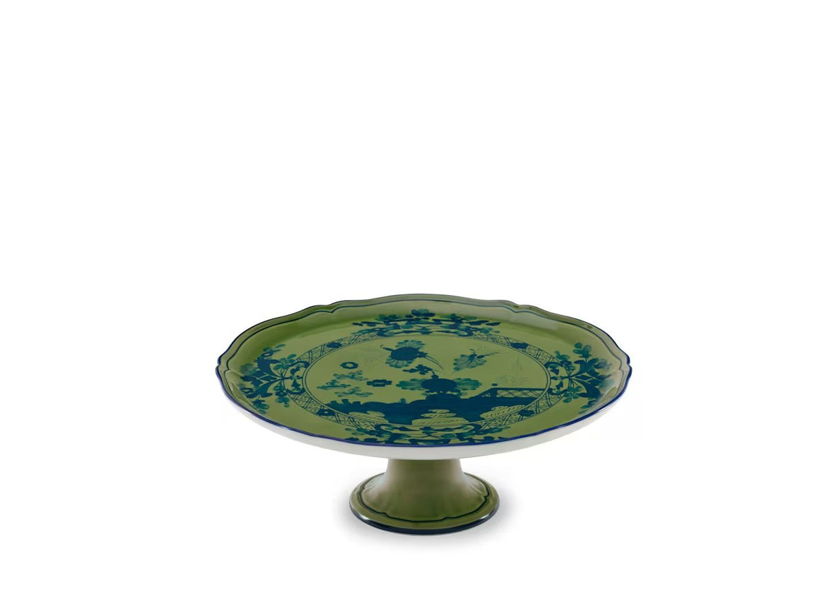 Ginori Oriente Italiano Malachite alzata torta