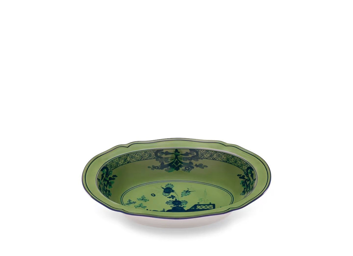 Ginori Oriente Italiano Malachite calotta ovale