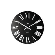 Alessi Firenze orologio da parete nero