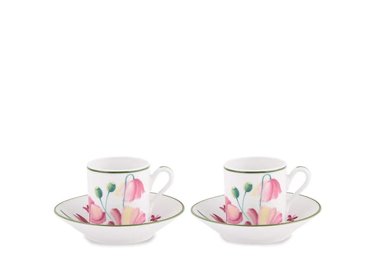 Ginori Florenza Malva set 2 tazze espresso