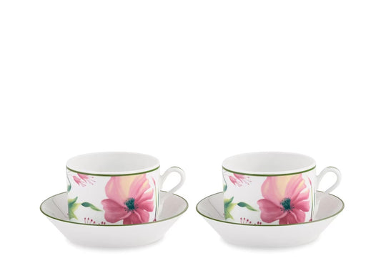 Ginori Florenza Malva set 2 tazze tè