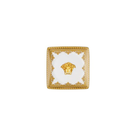 Versace Baroque Bianco coppetta quadrata 12 cm