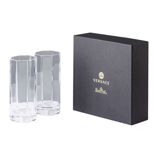 Versace Medusa Lumiere Crystal set 2 bicchieri longdrink