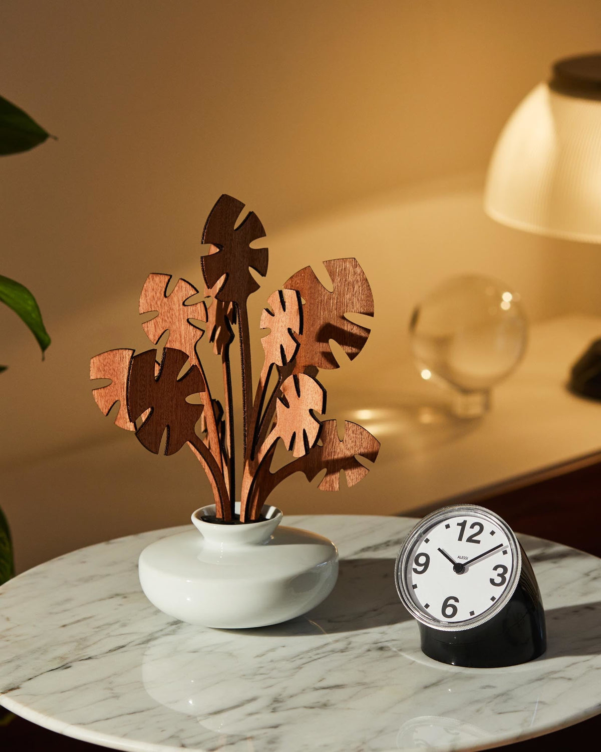 Alessi Cronotime orologio da tavolo nero