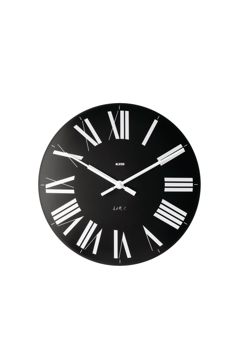 Alessi Firenze orologio da parete nero