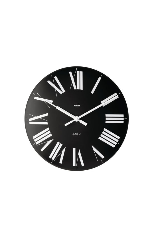 Alessi Firenze orologio da parete nero