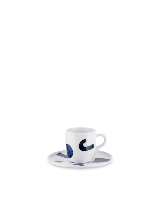 Alessi Itsumo Yunoki tazza caffè con piattino